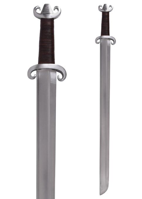 Epée de Frappe Viking- Langsax Petersen typeG avec fourreau cuir