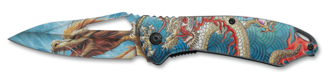 Couteau pliant Dragon   lame de 8.1 cm