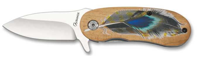 Mini Couteau pliant plume  lame de 6 cm