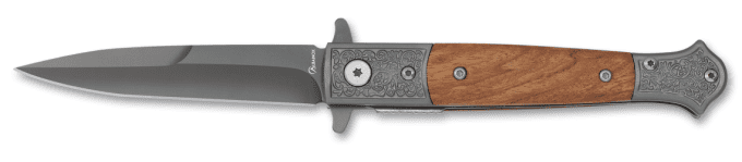 Couteau pliant décor Celte  lame noir de 8.80 cm