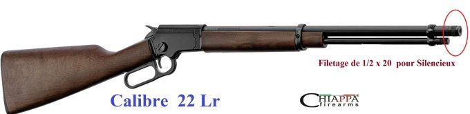 Carabine  Chiappa  22 LR  Mod. Winchester  à levier sous garde
