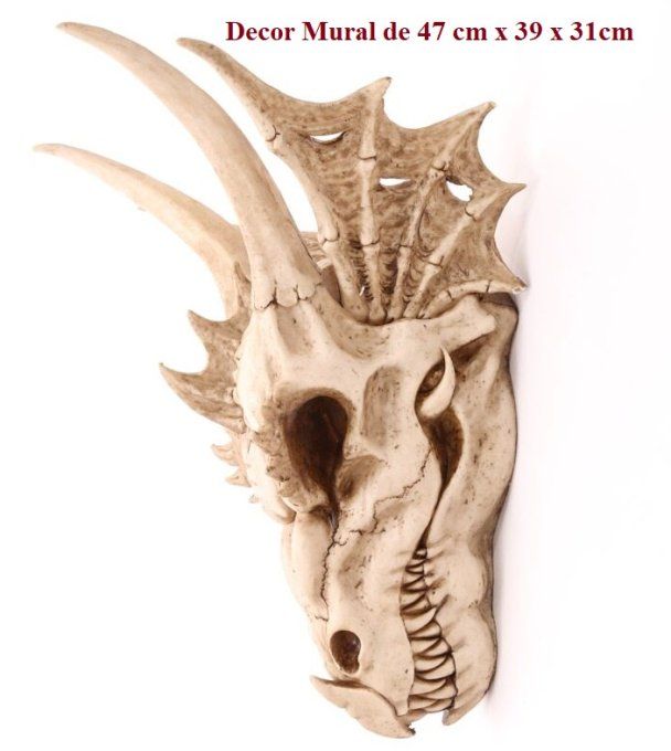 Crane Géant Tête de Dragon Mural de  47 cm