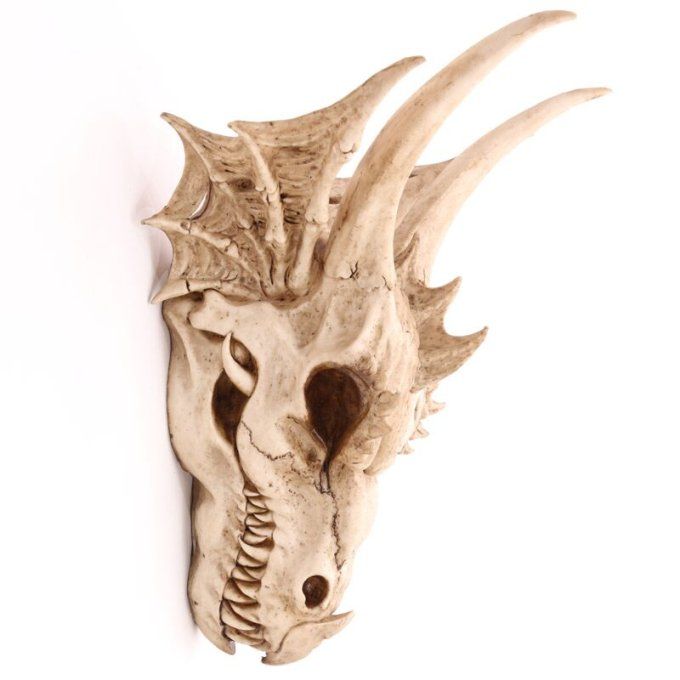 Crane Géant Tête de Dragon Mural de  47 cm
