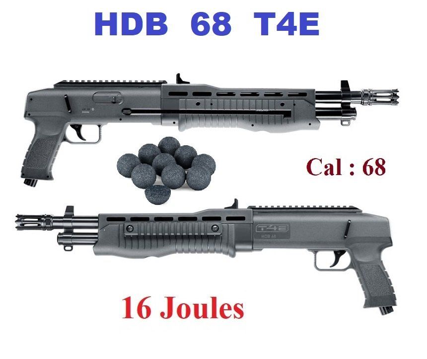 Fusil semi auto HDB 68 T4E ( 16 joules)