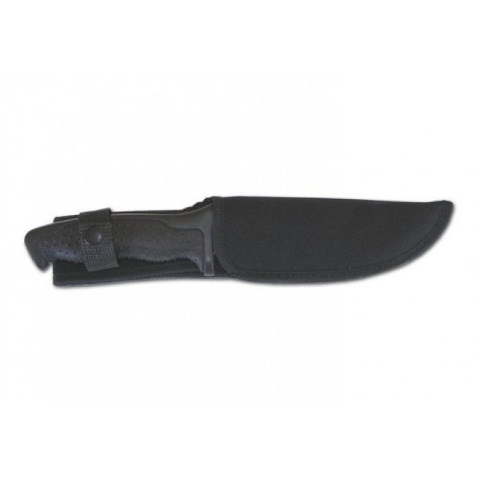 Couteau Tactique Noir Lame Crantée