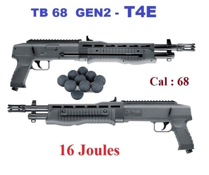 Fusil semi auto HDB 68 T4E ( 16 joules)