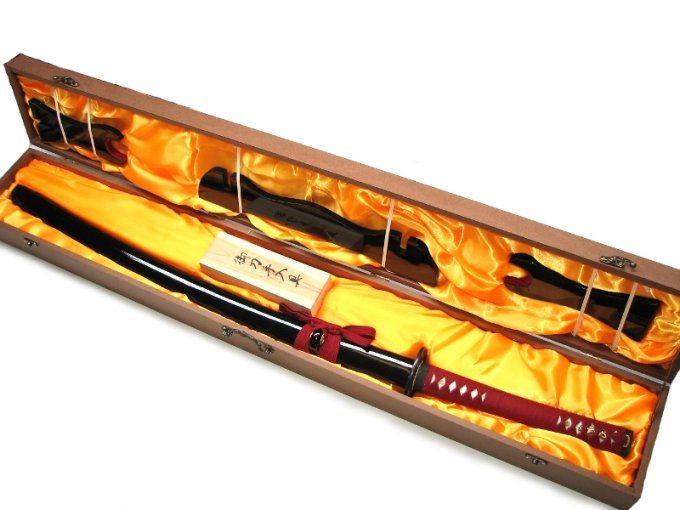 Katana Lame MARU ( noir et rouge )