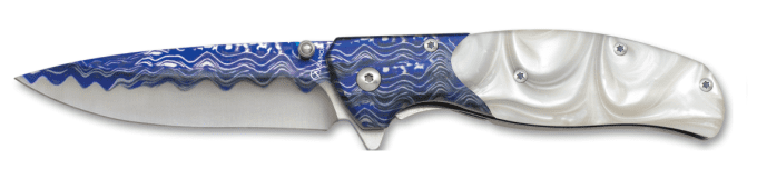 Couteau  pliant Décor acrylique  lame de 9 cm