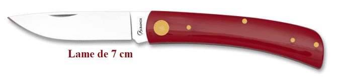 Couteau  pliant Campagne rouge  lame de 7 cm