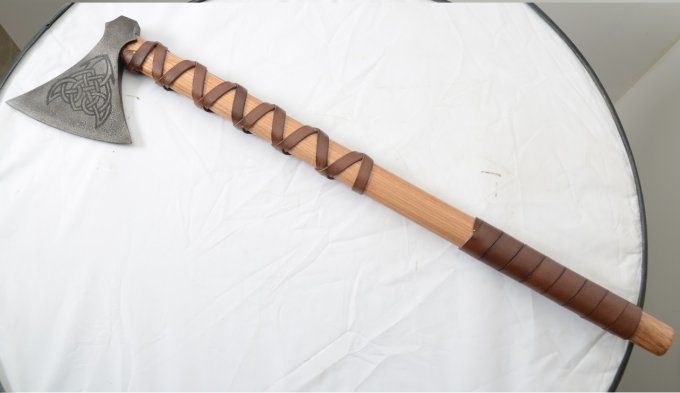Hache Forgé Viking de combat de 80 cm