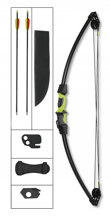 Kit Arc à Poulies  Noir et Vert  12 Lbs  / Débutant