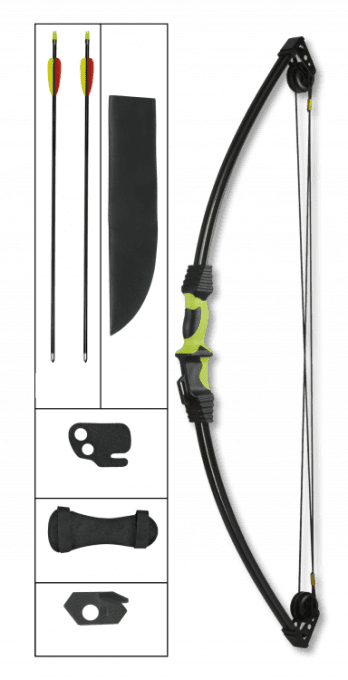 Kit Arc à Poulies  Noir et Vert  12 Lbs  / Débutant