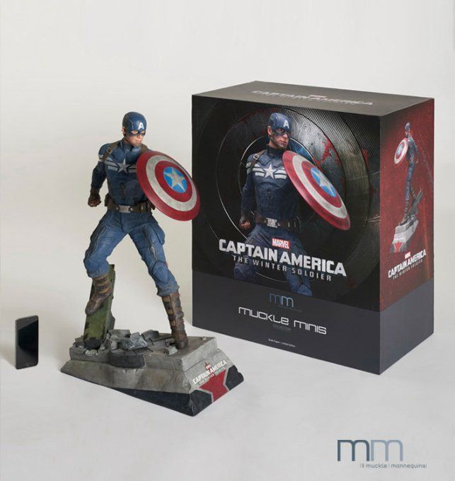 Statue Captain America Taille 63 cm Statuette Marvel Comics