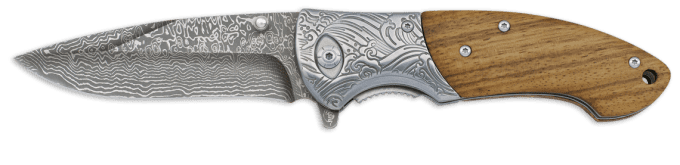 Couteau  pliant zebra wood  lame de 9.60 cm