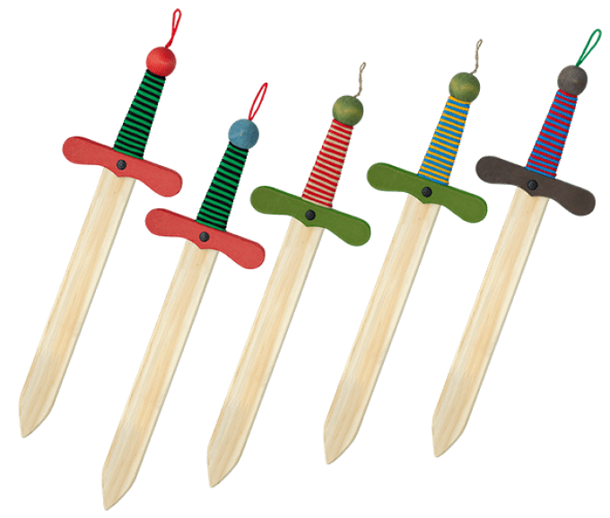 Epée bois Différente Couleurs  48 cm
