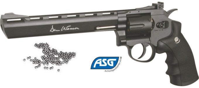 Revolver GNB DAN WESSON 8’’ Gris Bronze Mat   * Cal 4.5 Bille Acier