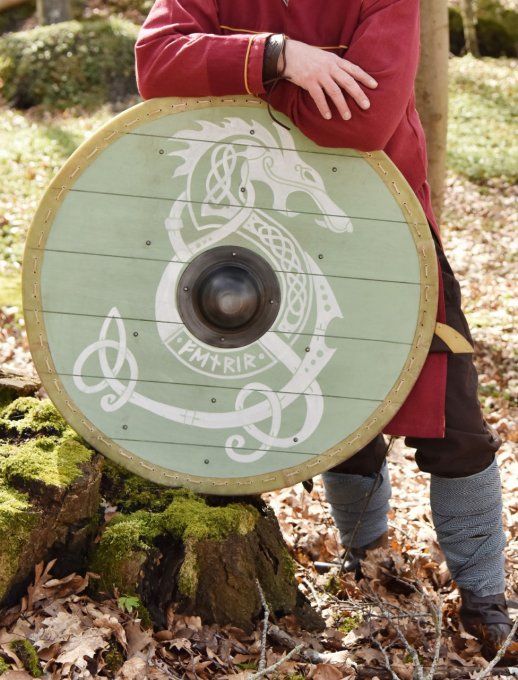 Bouclier viking Loup Fenrir
