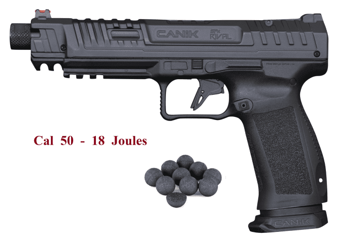 Pistolet  CANIK RIVAL  Cal 50 - 18 Joules