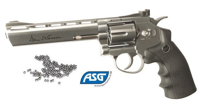 Revolver GNB DAN WESSON 6’’ Chrome   * Cal 4.5 Bille Acier