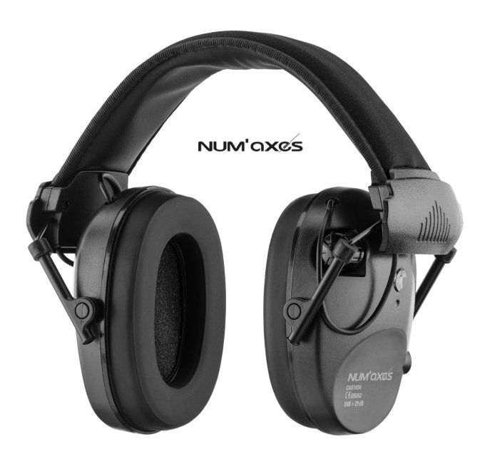 Casque Antibruit électronique Num’Axes -  CAS1034  Noir