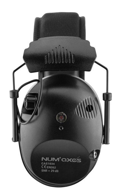 Casque Antibruit électronique Num’Axes -  CAS1034  Noir