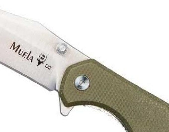 Couteau Muela pliant Vibora en Micarta vert