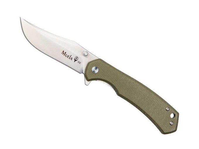 Couteau Muela pliant Vibora en Micarta vert