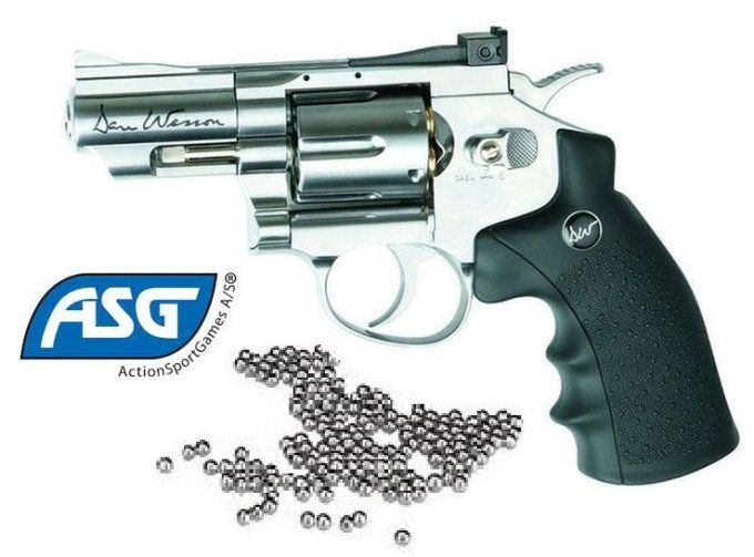 Revolver GNB DAN WESSON 2.5’’ Silver  * Cal 4.5 Bille Acier