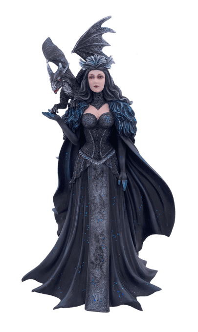 Statuette Fée Gothique Power  de 35 cm