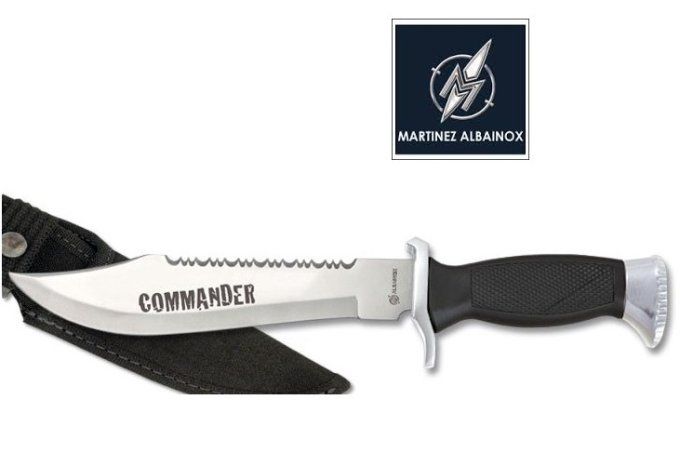 Couteau Tactical  Chrome et Noir Mod. COMMANDER