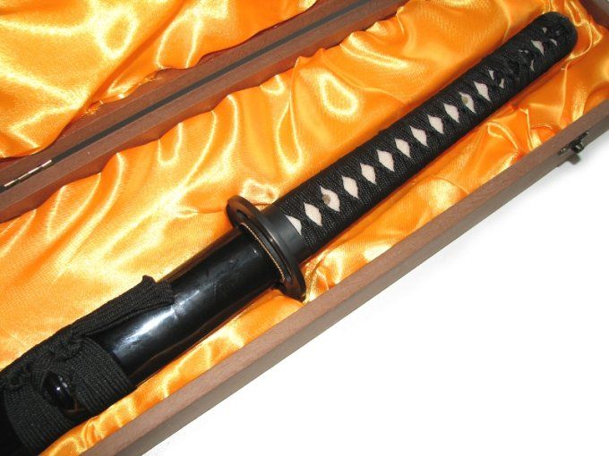 Katana Seigi pratical Lame MARU ( Bois noir )