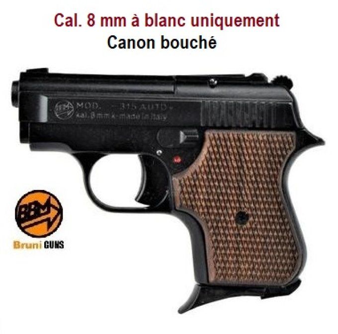 Pistolet 315 AUTO Bronze crosse bois