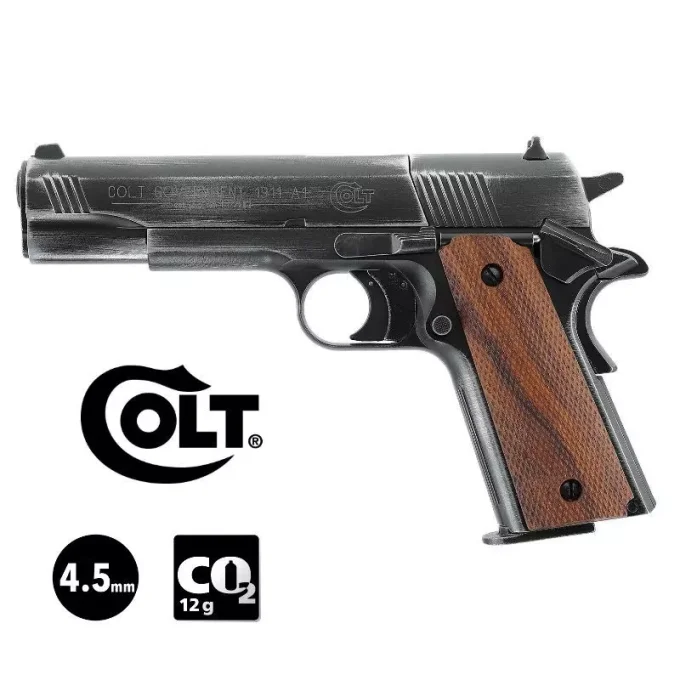 Colt Government 1911  A1/ Vieilli /  Cal. 4.5 mm Plombs diabolo