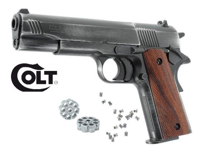 Colt Government 1911  A1/ Vieilli /  Cal. 4.5 mm Plombs diabolo