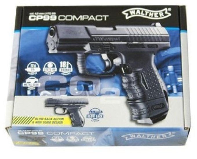 Pistolet  à Billes acier CP99 Compact   « Walther »   / Cal 4.5  BB