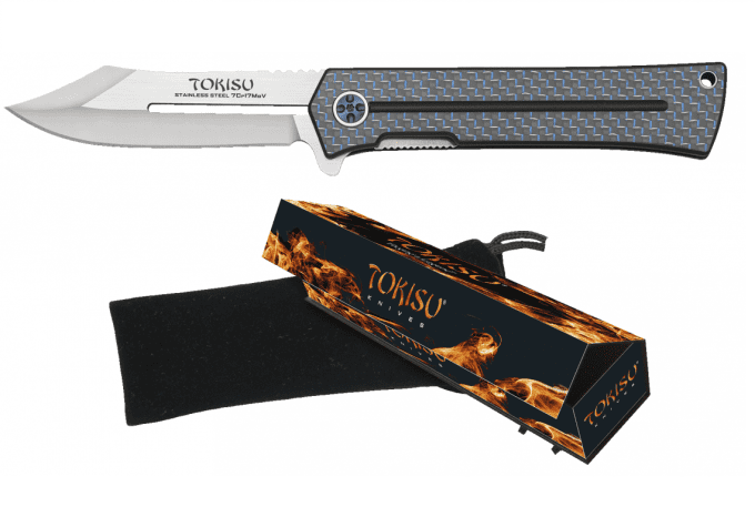 Couteau Pliant lame courbe de 8.80 cm « TOKISU »