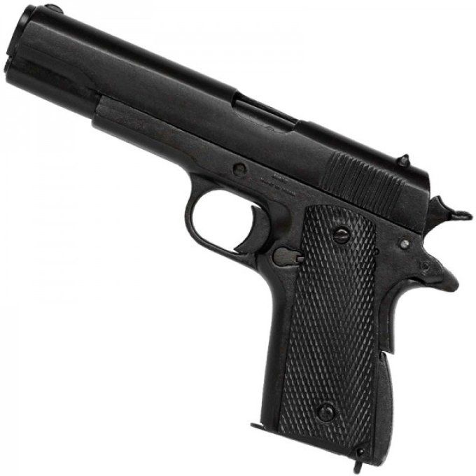 Réplique Pistolet Mod 45 /1911 Noir plaquette noir quadrillé