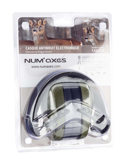 Casque Antibruit électronique Num’Axes -  CAS1034  Kaki