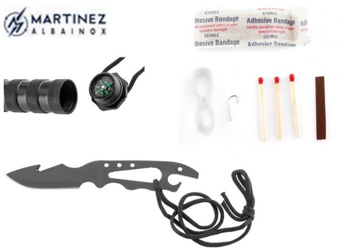 Couteau de survie / combat king1 Chrome