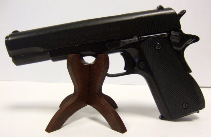 Support Bois 11 cm pour 1 pistolet