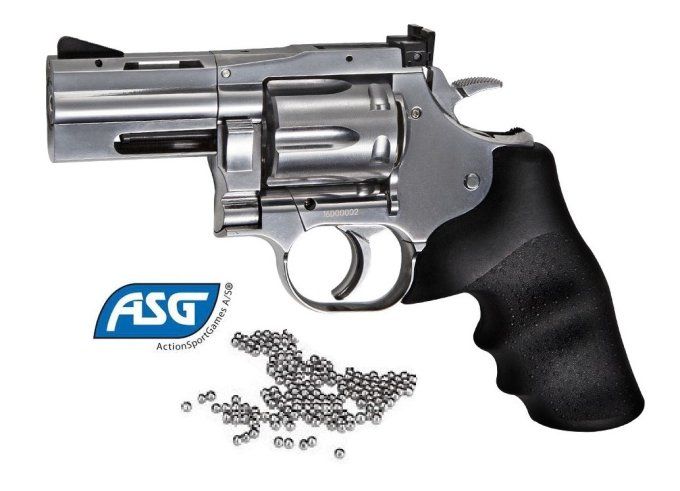 Revolver GNB DAN WESSON DW715  2.5’’ Silver / Cal 4.5 Bille Acier