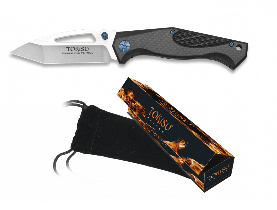 Couteau Pliant style japonais lame de 9 cm « TOKISU »   
