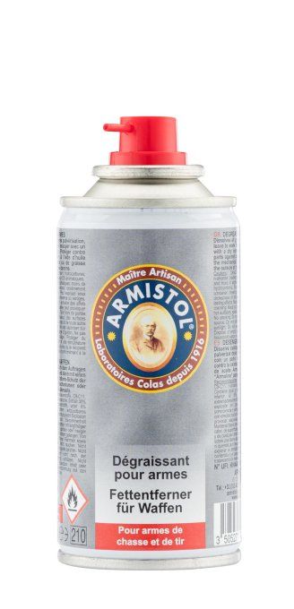 Aerosol dégraissant  Armistol pour arme 150 ml