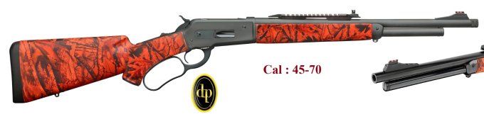 Carabine Pedersoli lever action BOARBUSTER orange Camo  Cal 45/70