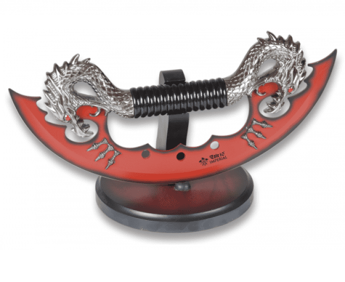 Couteau fantaisie double dragon