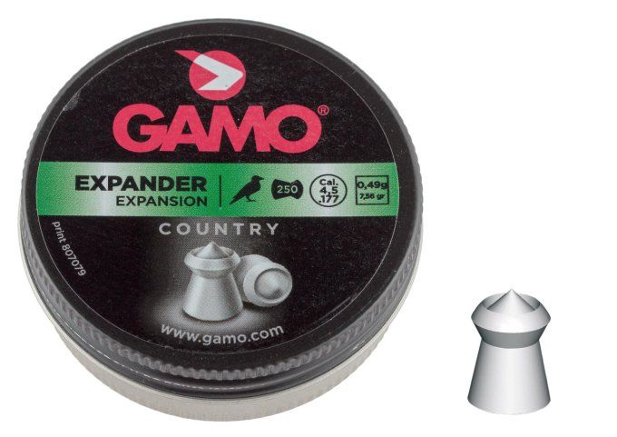 Plombs Gamo expander « Tête POINTUE » Cal 4.5 mm  Boite de 250 