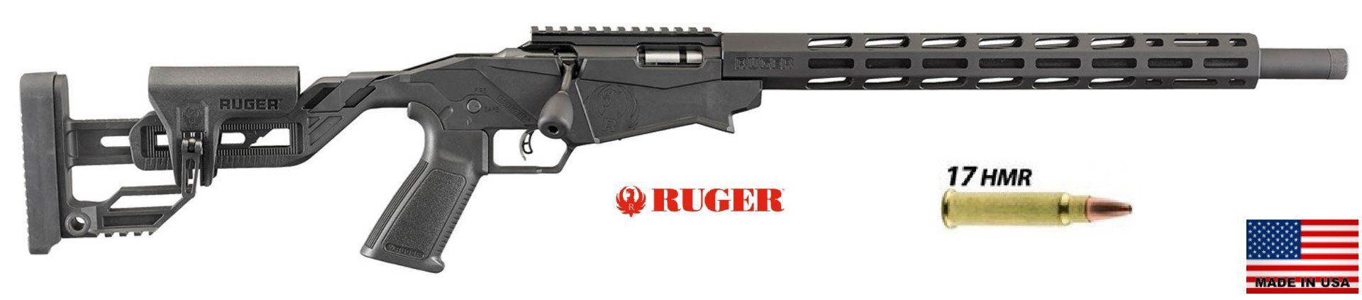 Carabine à verrou Ruger précision rimfire - Cal : 17 HMR