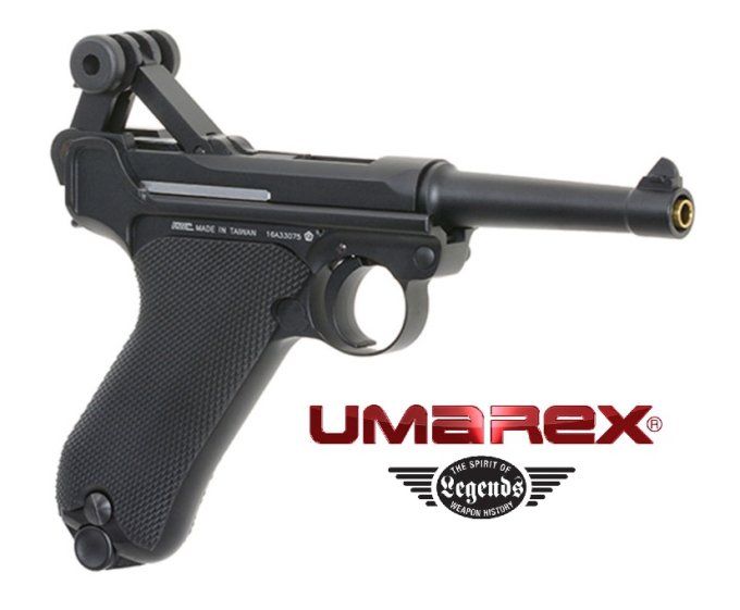 Pistolet  LEGENDS  P.08  Blowback «  Airguns »  Co2  Billes Acier Cal 4.5