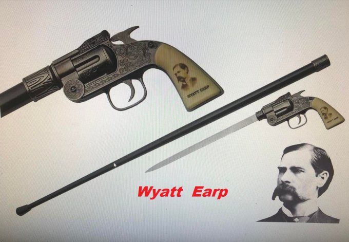 Canne épée Revolver Jesse James