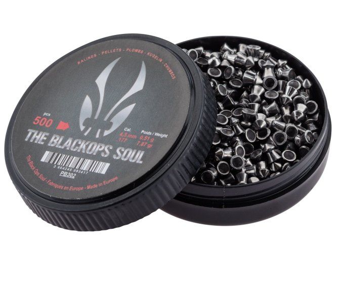 Plombs The Black Ops  « Tête POINTUE » Cal 4.5 mm